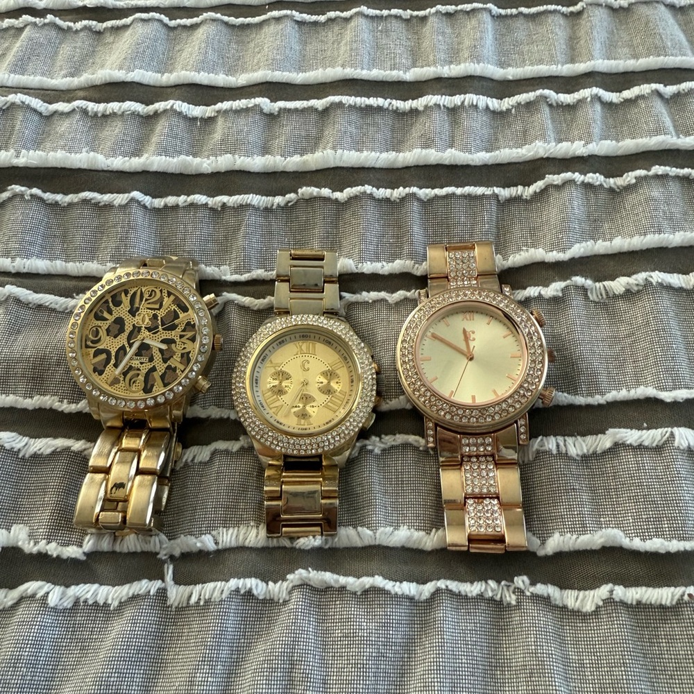 Charming Charlie Gold and Rose Gold Women's Watches